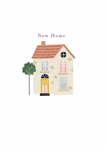 Classic New Home Card - Pretty House created by Laura Darrington Design Ltd.