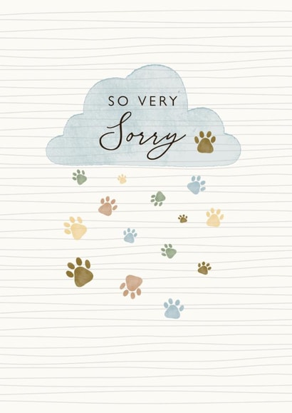 Classic Sympathy Card - Pet Loss created by Laura Darrington Design Ltd.