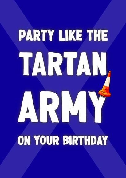 Funny Birthday Card - Tartan Army World Cup - Scotland Football created by ZB CREATIVE