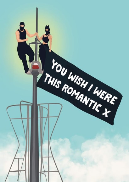 Funny Birthday/Anniversary Card - Empire State Climbers created by Bonne Nouvelle