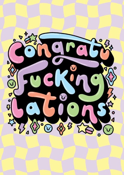 Cute Congratulations Card - Dopamine Check created by Katie Ruby Illustration