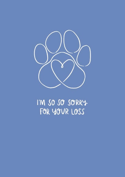 Classic Sympathy Card - Pet Loss created by Hollie McManus Illustration