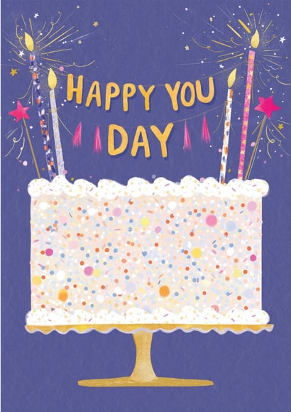 Feminine Birthday Card - Confetti Cake - Happy You Day created by Krupali Patel