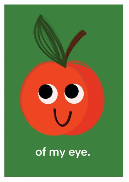 dot rogers ting designs cute apple of my eye card greetings card kawaii created by dorothea rogers