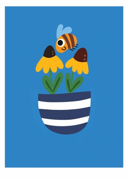 bee card flowers by dot rogers ting designs created by dorothea rogers
