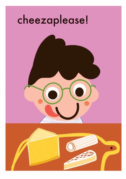 Cheese lovers greetings card for those people who just love fromage! 
Dot Rogers created by dorothea rogers