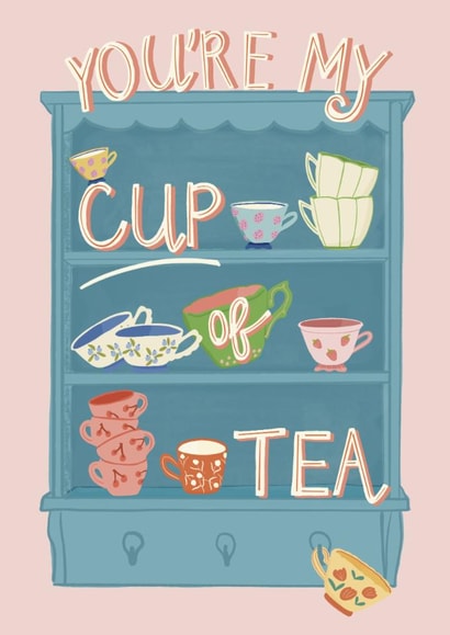 Classic Anniversary Card - You’re My Cup of Tea created by Lulabelle Letter Co.