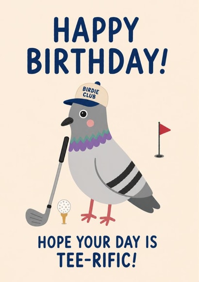 Birthday Golf Birthday Card created by tea please
