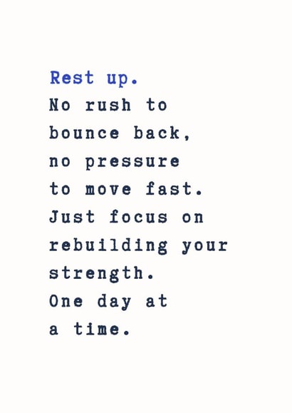 Classic Get Well Card - Rest Up created by @Hurray Haus