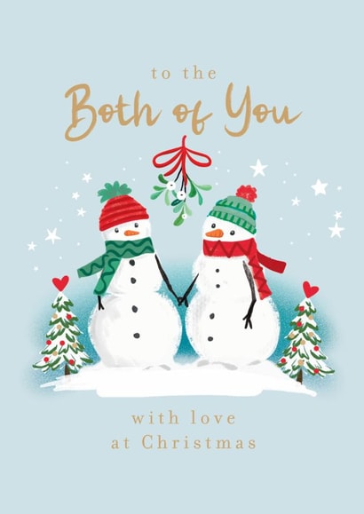 Classic Christmas Card - Both Of You - Snowmen created by Rosanna Rossi