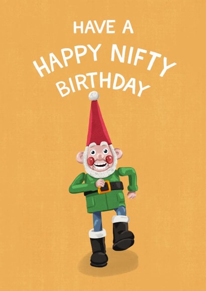Cute Birthday Card - Happy Nifty Birthday - Wallace And Gromit - Norbot created by Wallace & Gromit
