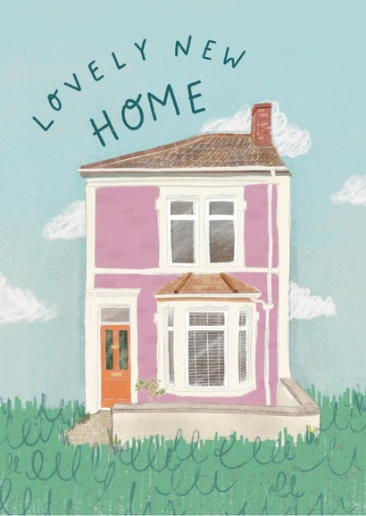 Cute Wes Anderson-style New Home Card - Lovely New Home Card for Friends created by Nicola Scott