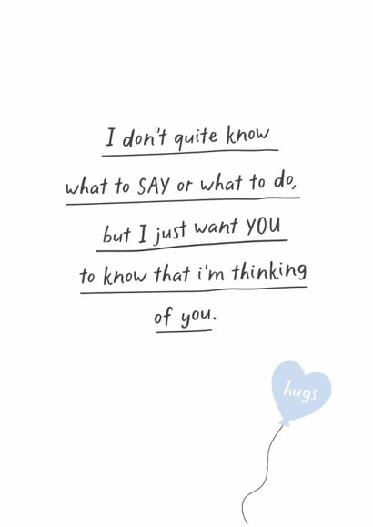 Classic Sympathy Card - Thinking Of You created by Kreate Paper Co.
