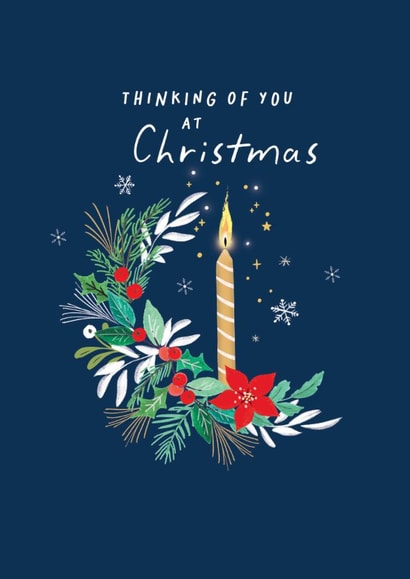 Classic Christmas Card - Thinking Of You - Candle created by Rosanna Rossi