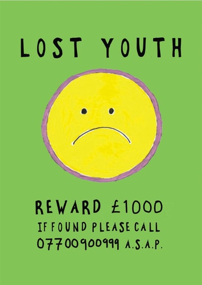 Funny Birthday Card - Lost Youth created by Wonderfox