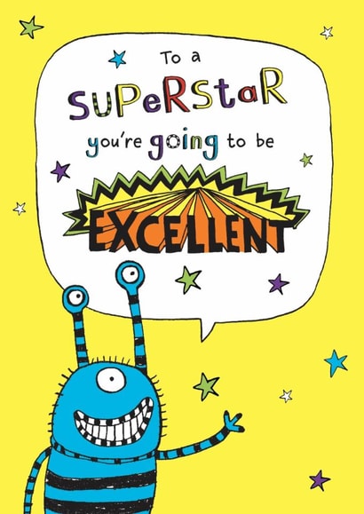 Cute Good Luck Card - Tom Gates - To A Superstar created by Tom Gates