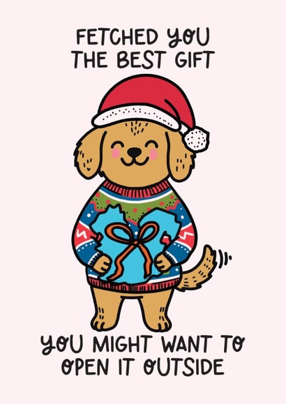 Happy Christmas From the Dog Card created by Lyndsay Moon
