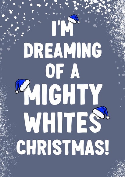Funny Christmas Card - Mighty Whites - Leeds United created by ZB CREATIVE