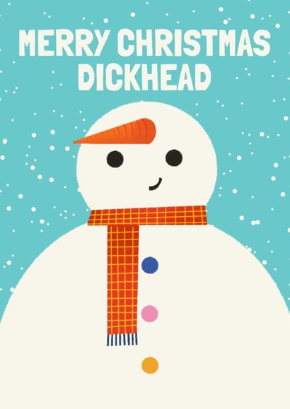 Funny Snowman Christmas Card created by Aussie Studios