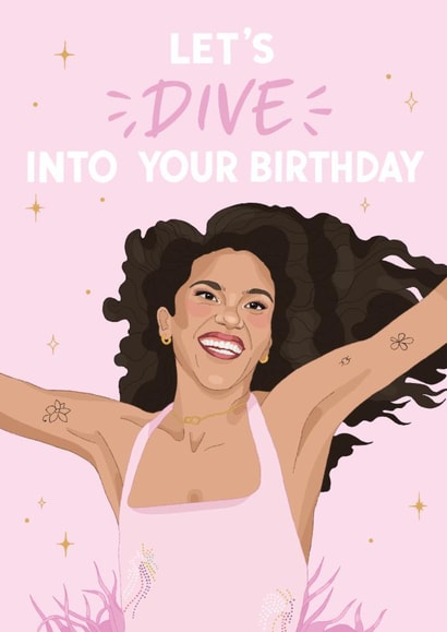 Fun Birthday Card - Olivia Dean - Dive created by DoodEls