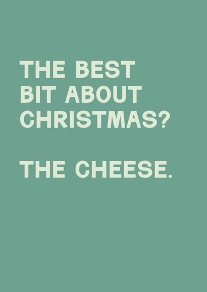 Funny Christmas Card - Christmas Cheese created by Lemon and Sugar 