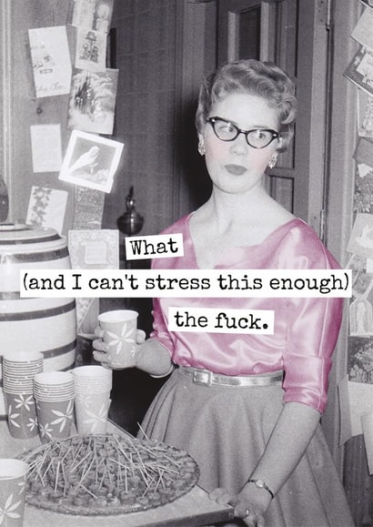 Funny Birthday/Love & Friendship Card - What The Fuck created by Raven's Rest Studio