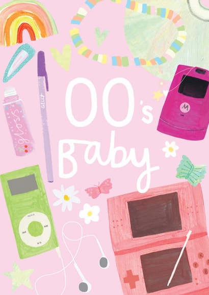 Classic Birthday Card - 00s Baby - 2000s Nostalgia created by Darcie Olley