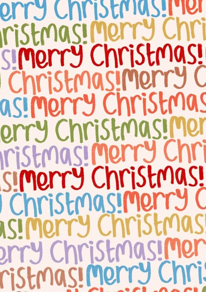 Fun and joyful Merry Christmas card, perfect to send cheer through the post! created by KATIE S