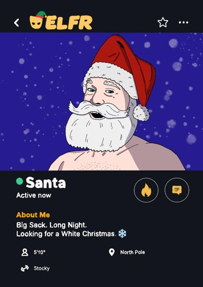 Merry Christmas from ELFR created by bigGAYcards