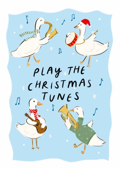 Christmas Geese Card - Play the Christmas Tunes created by Lauren Barclay