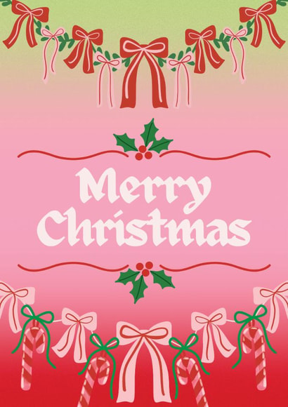 Maximalist Christmas Bows, Garland and Candy Canes created by Feel Good Supplies