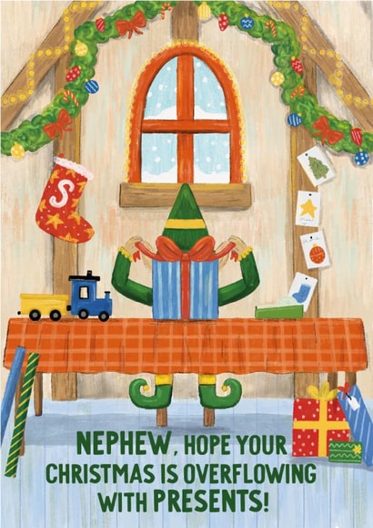 Nephew, Christmas, cute, Presents created by Rebecca Grantham