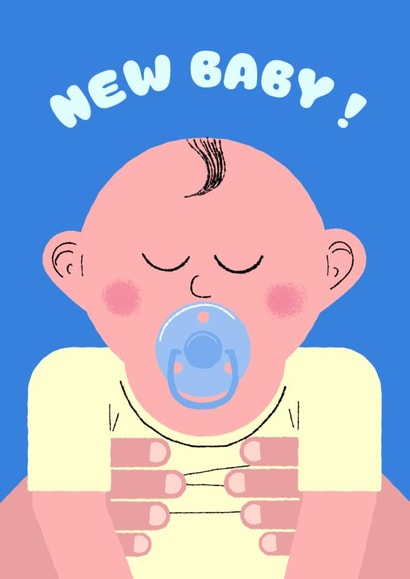 cute new baby, mum and dad, new parents. New baby ! created by @simonwelchillustration
