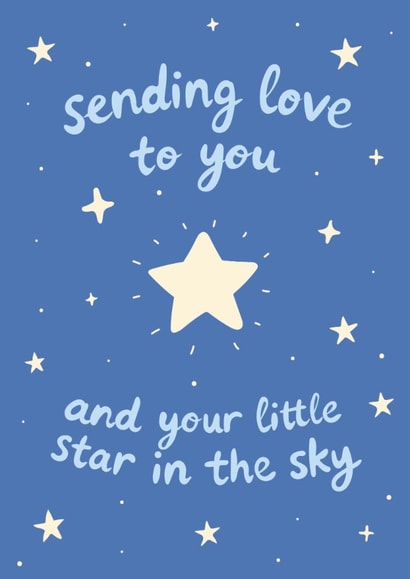 Classic Sympathy Card - Miscarriage - Sending Love To You created by Miscarriage UK
