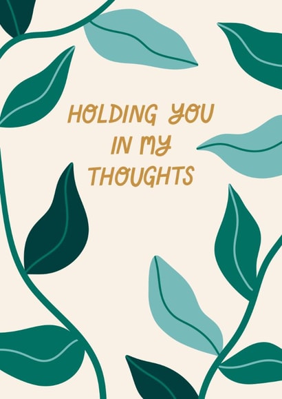 Classic Sympathy Card - In My Thoughts - Baby Loss created by Miscarriage UK