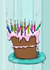 birthday candles Card 22376 created by Ashley Taylor