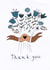 flowers thanks Thank You Card 22899 created by Agata Madejska