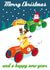 santa snow Christmas Card 22294 created by Jon Higham