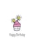 cake Illustration Birthday Card 1244 created by Aysha Samrin