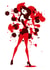 burlesque red Valentines Day Card 23597 created by Rian Hughes