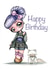 cute kawaii Birthday Card 24407 created by Nandi Forward