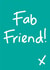 fab friend Thank You Card 1370 created by Megan Claire