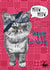 HAPPY CAT Birthday Card 1480 created by Rose Hill Designs