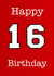 16 Birthday Card 24816 created by Djellza Krasniqi