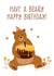 beary bear Birthday Card 2492 created by The Imagination Spot