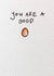 good egg Thank You Card 25872 created by Pencil & Polish