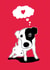 dog heart Valentines Day Card 23458 created by Andy Roper