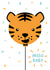 Tiger Balloon New Baby Card created by Macie Dot Doodles