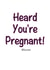 pregnancy announcement pregnant Pregnancy Card 3919 created by LosersInk