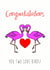 Love Congratulations Engagement & Marriage Card 26576 created by Jane Smedley
